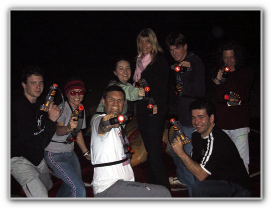 DJ MJ & Freinds playing laser war